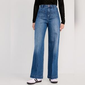 Old Navy Extra High Waisted Trouser Jeans